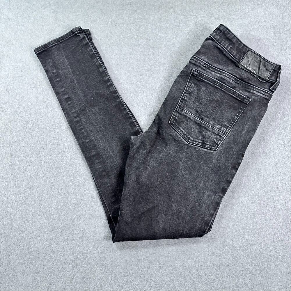 Mens Pacsun Black Jeans 32x32 Stacked Skinny Stretch Slim